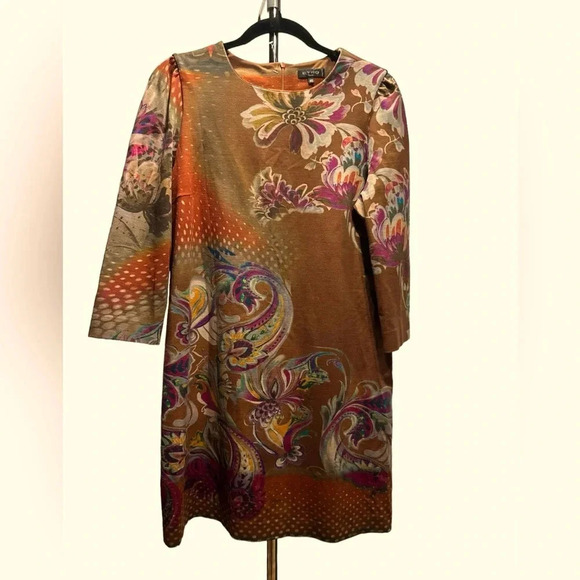 Etro Milano beautiful wool blend midi dress size 46 - Picture 1 of 10